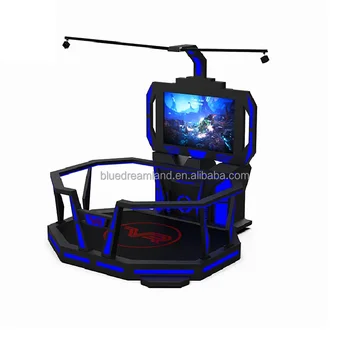 New design VA 9D VR Big Space Magic Interactive Shooting Games Machine VR Simulator for Theme Park WALK platform BIG SPACE