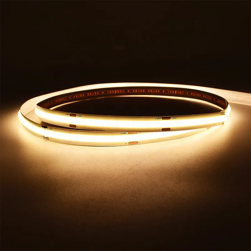 Smart COB LED Strip Free Cutting 480leds 5V PCB 8MM COB High Brightness CRI 90 5W Cutting Length 10.5MM COB LED Strip