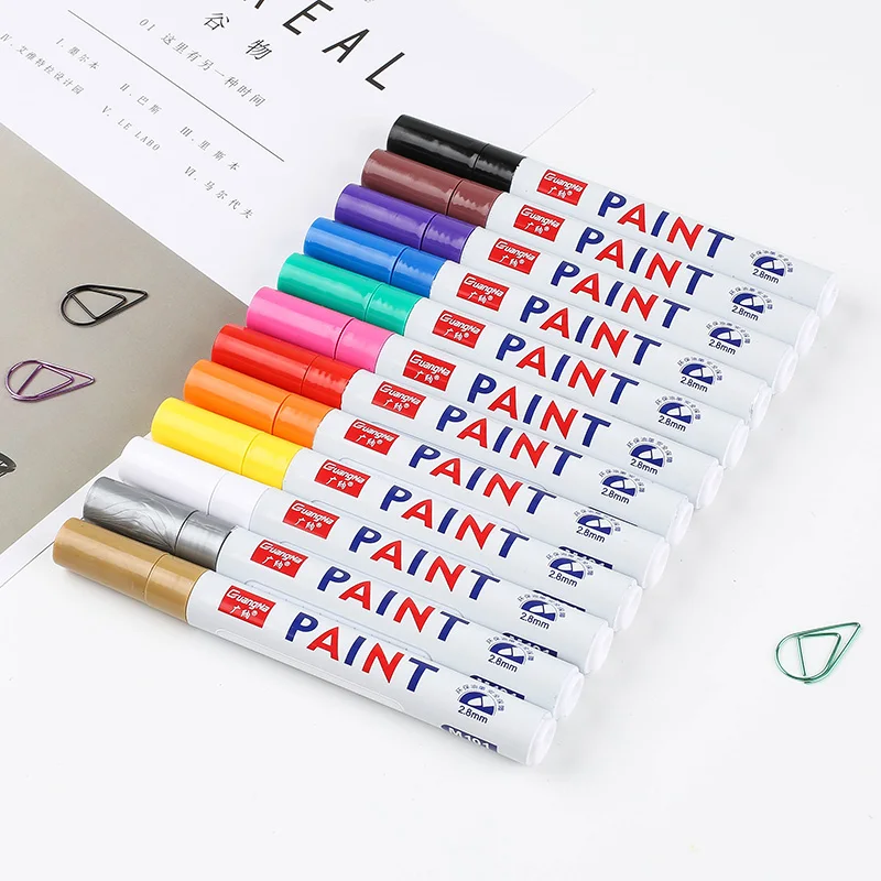Best Selling Quick Dry Waterproof Permanent Sketch Marker Art Office Design Painting Paint Marker Sketch Pen Set
