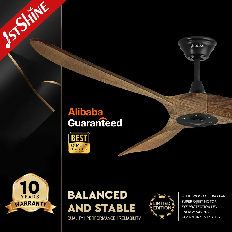 Потолочный вентилятор 1stshine 3 дня доставки 60 дюймов с тремя деревянными лопастями потолочный дистанционным управлением