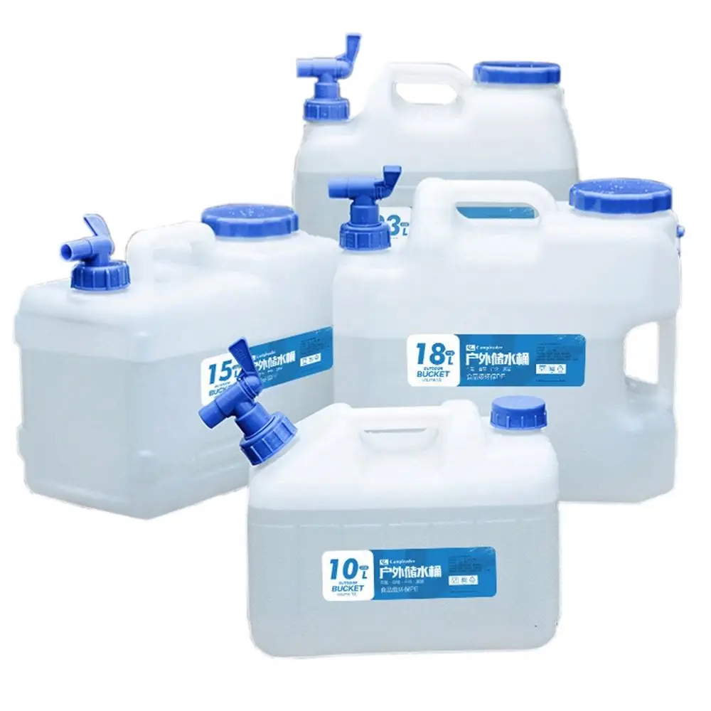 Desert Fox Camping Bucket 10L/15L/18L/23L Water Container Bottle Car Buckets With Tap Outdoor Hiking Picnic Water Storage Tank