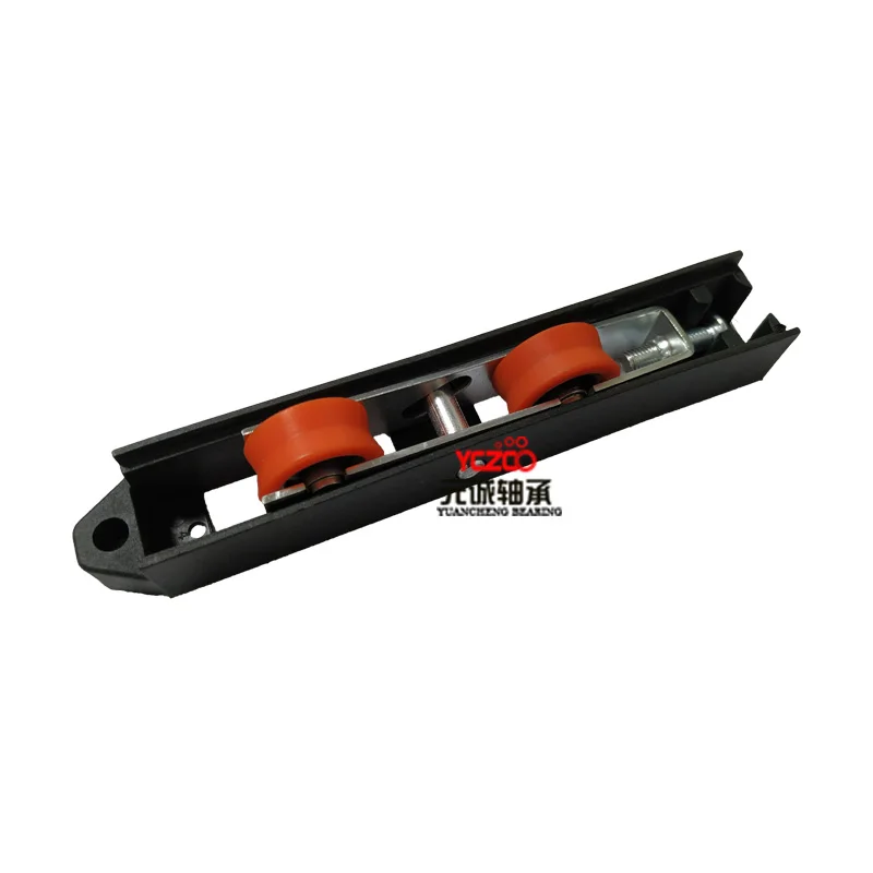 Aluminium sliding window wheels with double v slot bearing