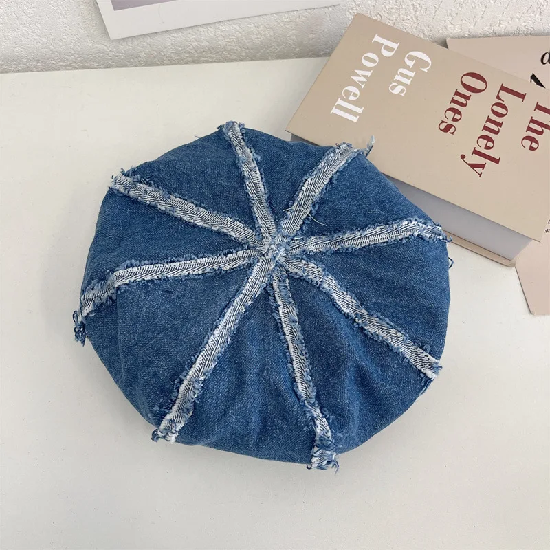 Wholesale Fashion Lady Beret Hats Solid Color Warm Soft Wool Kids women Beanie Beret