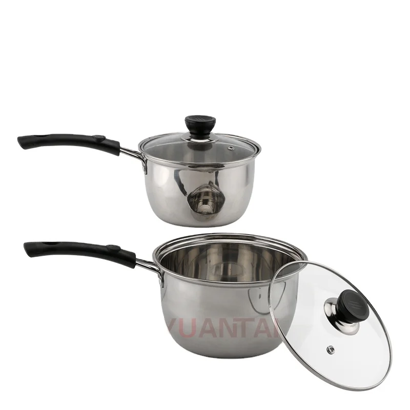 Korean hot style Stainless steel cookware pot handles cooking soup pot milk pot (62014748114)
