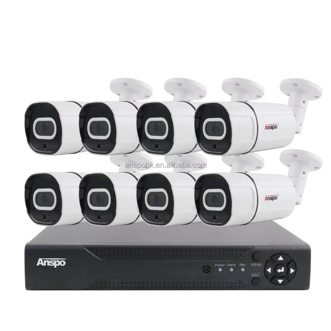 Лучшие продажи HD 2MP 8-канальный сетевой видеорегистратор AHD CCTV камеры безопасности комплект встроенный аудио-и водонепроницаемый открытый пуля ИК камера