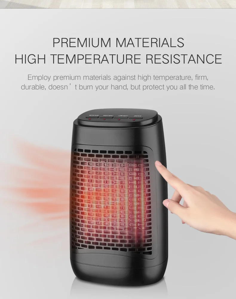 Winter Hot Selling 220v Portable Warm Saving Electric PTC Fan Heater For Room