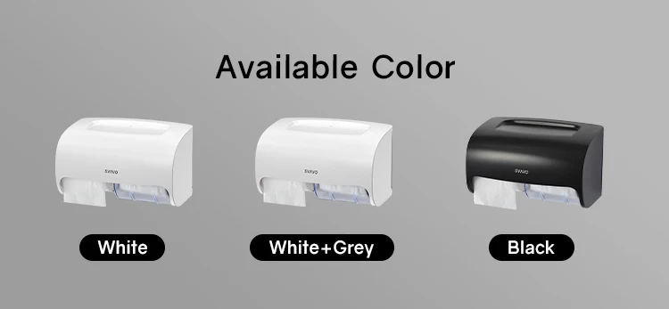 bathroom toilet No punching Large capacity Wall mounted tissue box holders Dual Roll toilet paper dispenser