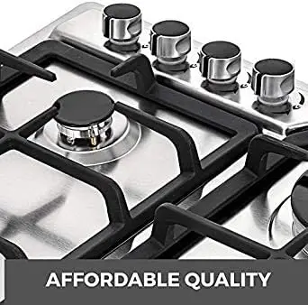 4 burners gas stove and 1 electric stove Built in stainless steel stove electronic ignition household kitchen utensils FFD
