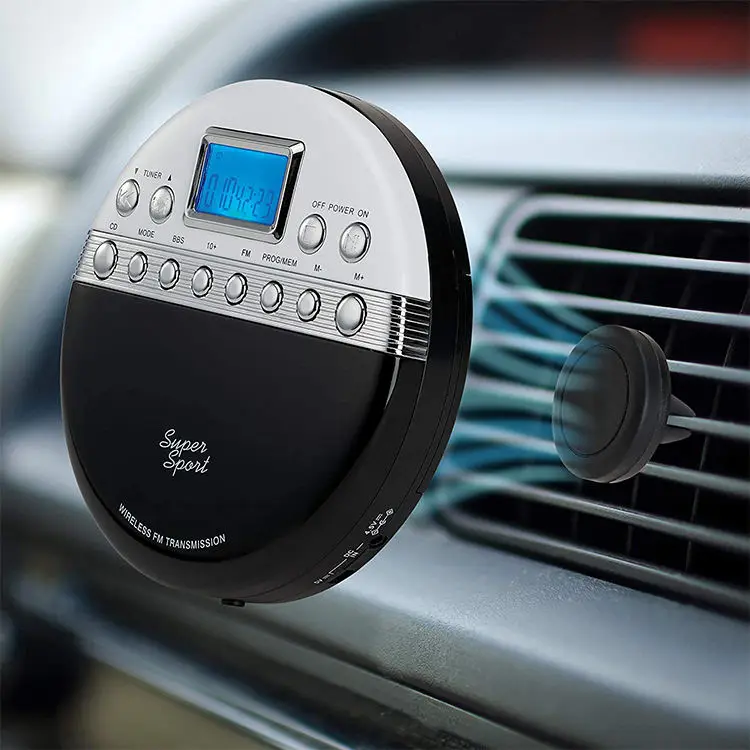 Mp3 Portable CD Player with LCD Display Headphones Jack USB Supply High Quality Sound CD Music Disc