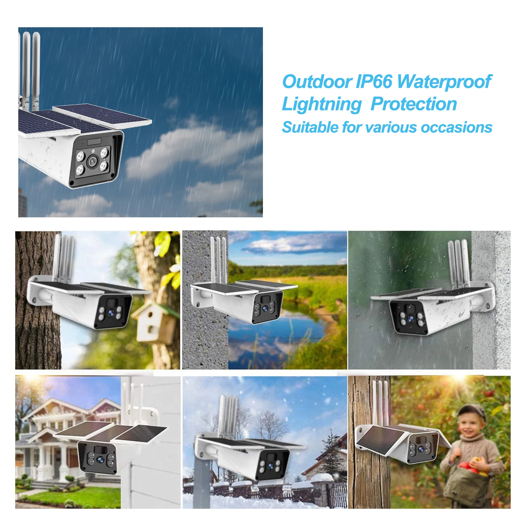 Buy Bullet Solar Security Cameras Wifi Ip Cameras Outdoor Solar Battery Backup Camera