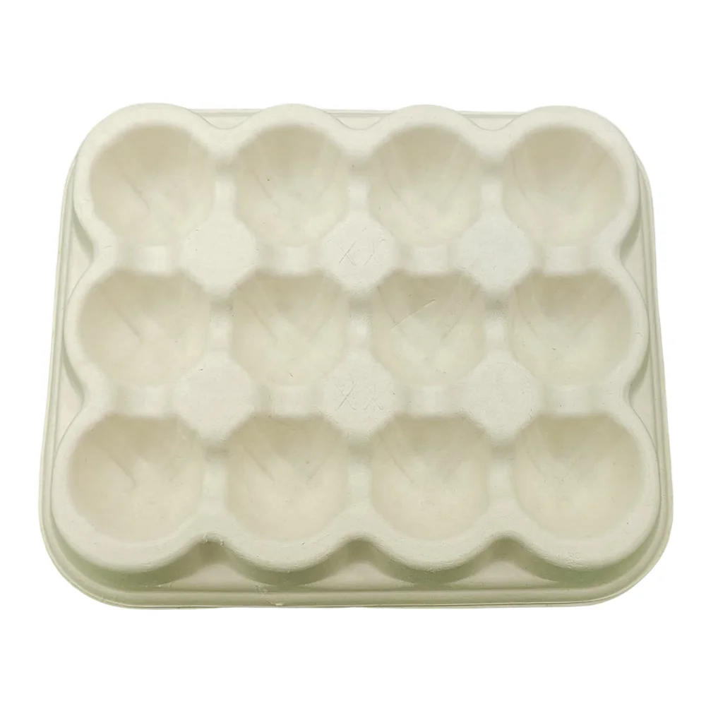 Chocolate Paper Tray Box Inserts Wet Press Sugar cane bagasse Pulping mode 100% Recyclable Paper Packaging