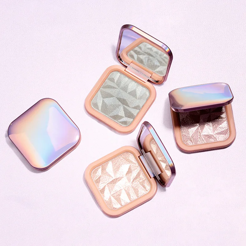 SENKA Custom LOGO Face Body Glow 12 color Private Label Single shimmer Bronzer Powder Highlighter Makeup Palette Private Label