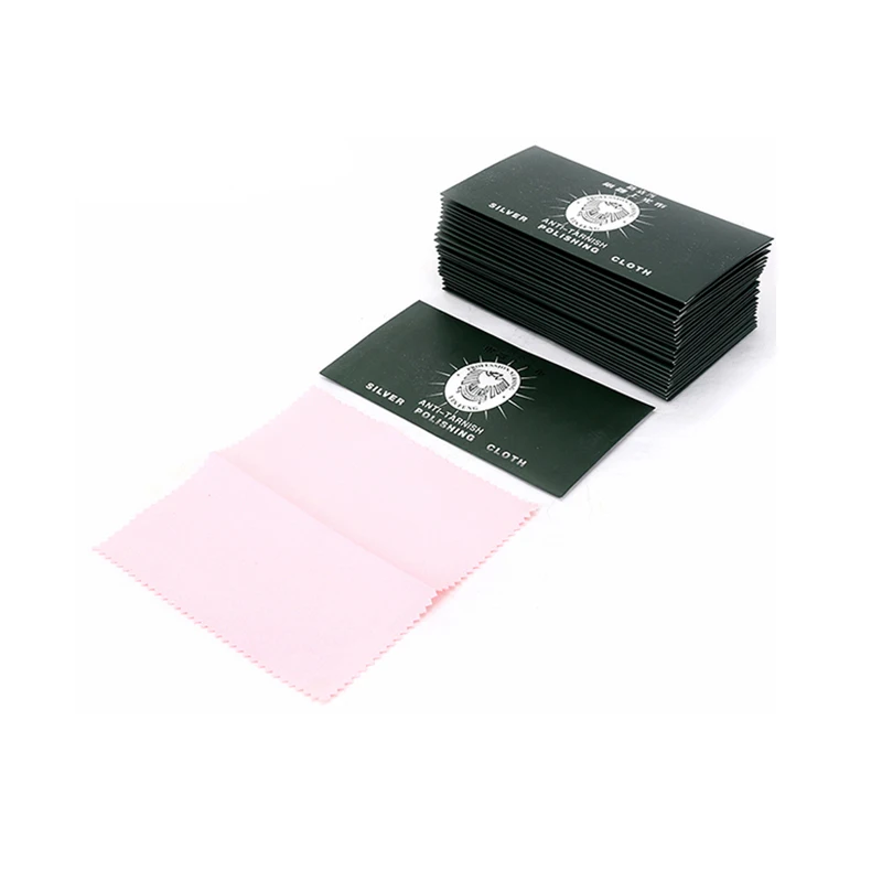 17101704 прочная Серебристая полировальная ткань с индивидуальным логотипом, оптовая продажа