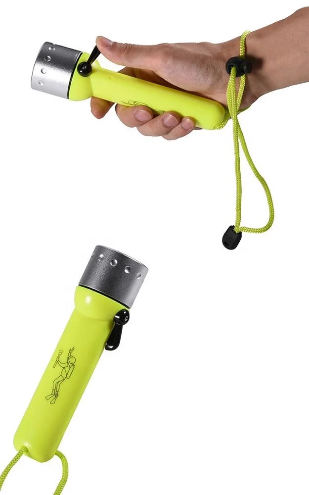 Professional outdoor underwater strong light  LED lighting AA battery power supply diving torch waterproof flashlight