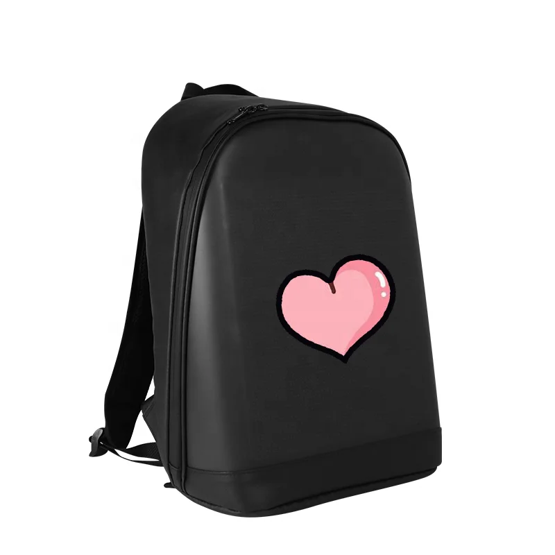 Travel waterproof bag Technology led backpack smart programmable led bag with led display video word emoje led light billboard