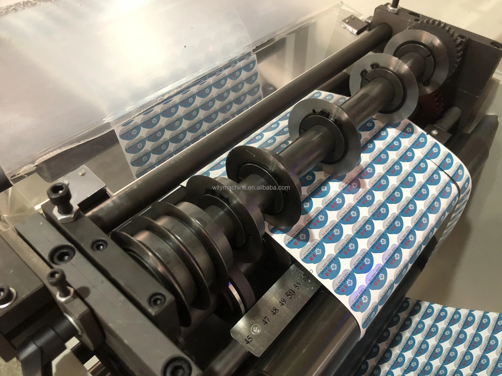 Adhesive Label Paper Slitting and Rewinding Machine for Flexo Labels