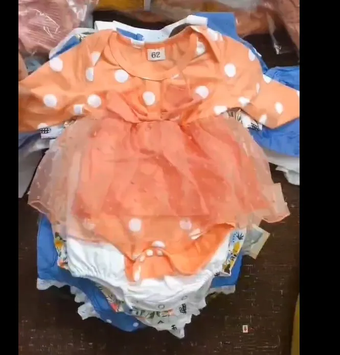 High quality Leftover Overstock pants  Branded frogsuit Kids Baby jumpsuit dress Rompers Outfits Stock Lot clothing sets