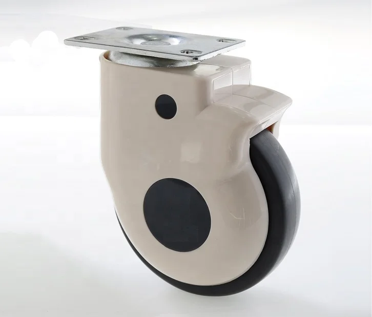 Single tire low noise caster, abrasion resistance castor, chemical and oil resistance central locking swivel wheels china high