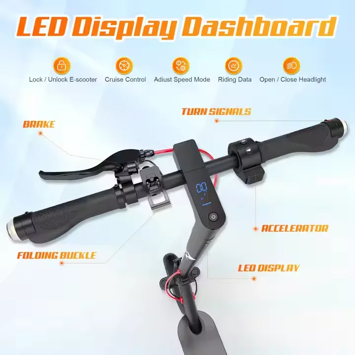 Green Urban Hybrid Turbo EU UK Stocks Fast Speed Fold City E-scooter EVERCROSS EV10K Pro 500W E-Scooter Fast Delivery