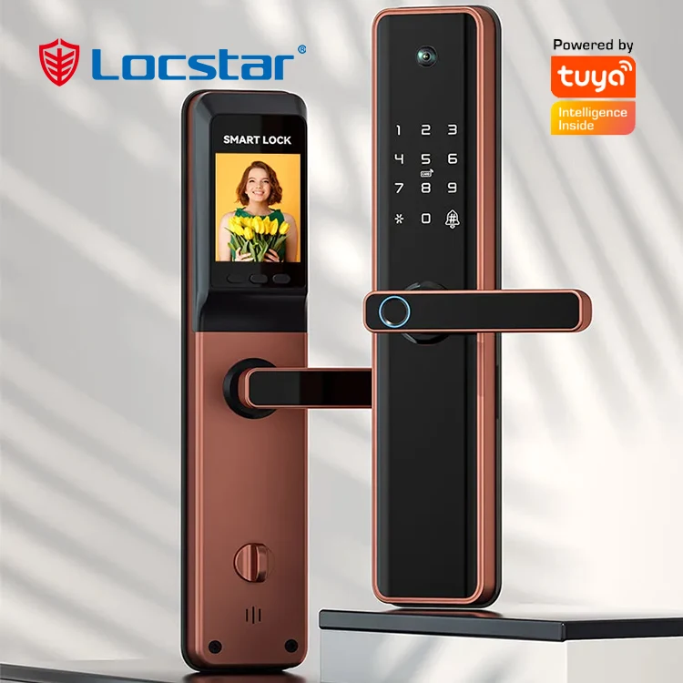 Serrure Intelligente Home Apartment Outdoor Waterproof Door Mortise Latch Door Locks Handle Electronic Lock Smart Lock Door