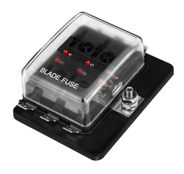 6 way Standard Automotive Blade Fuse Holder