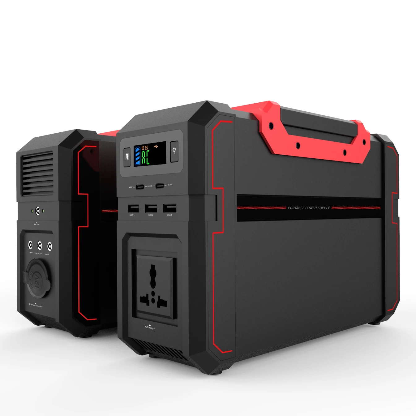 450w Solar Power Bank  AC pure sine wave Outlet 120000mAh Solar Generator Kit