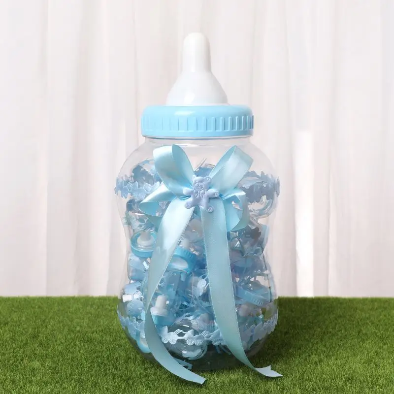 Jumbo Bottle Piggy Bank Baby Shower Birthday Baptism Party Favor Decor Bottles Large 1pc with 30pcs Small Size for Newborn Baby