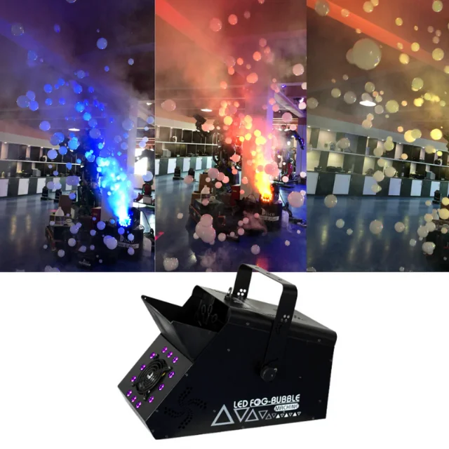 Factory price Party magic smoke bubble fogger machine with led and dmx