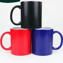 11 OZ Heat Transfer Color Change Heart Handle Mug