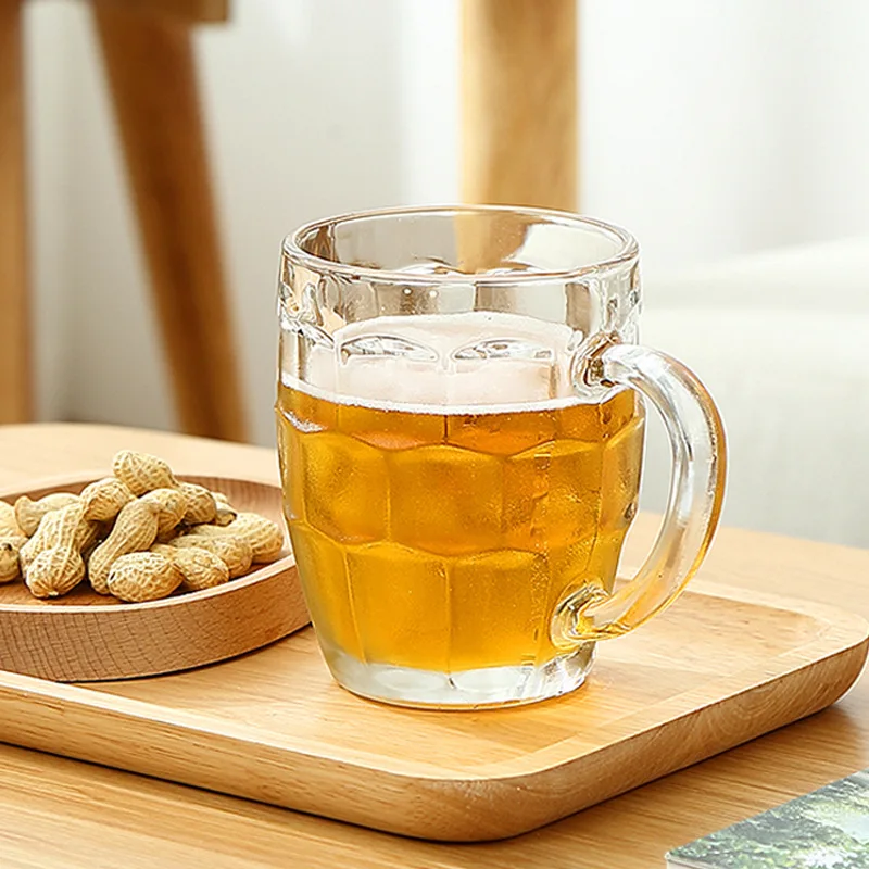 British 16oz 1 Pint Dimpled Beer Drinking Glasses Mug
