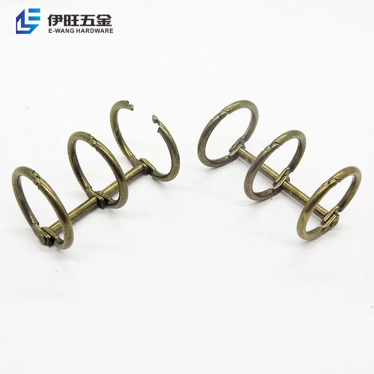 YIWANG Hot Sell Stationery Mini 3 Ring 1 Inch Table Calendar Ring Binder Clip