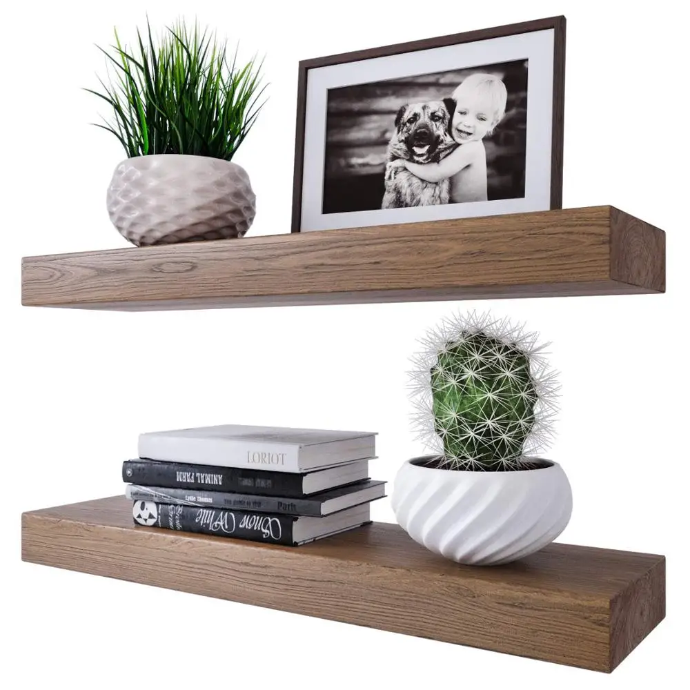  Деревянные плавающие настенные полки Combohome для спальни кухни ванной