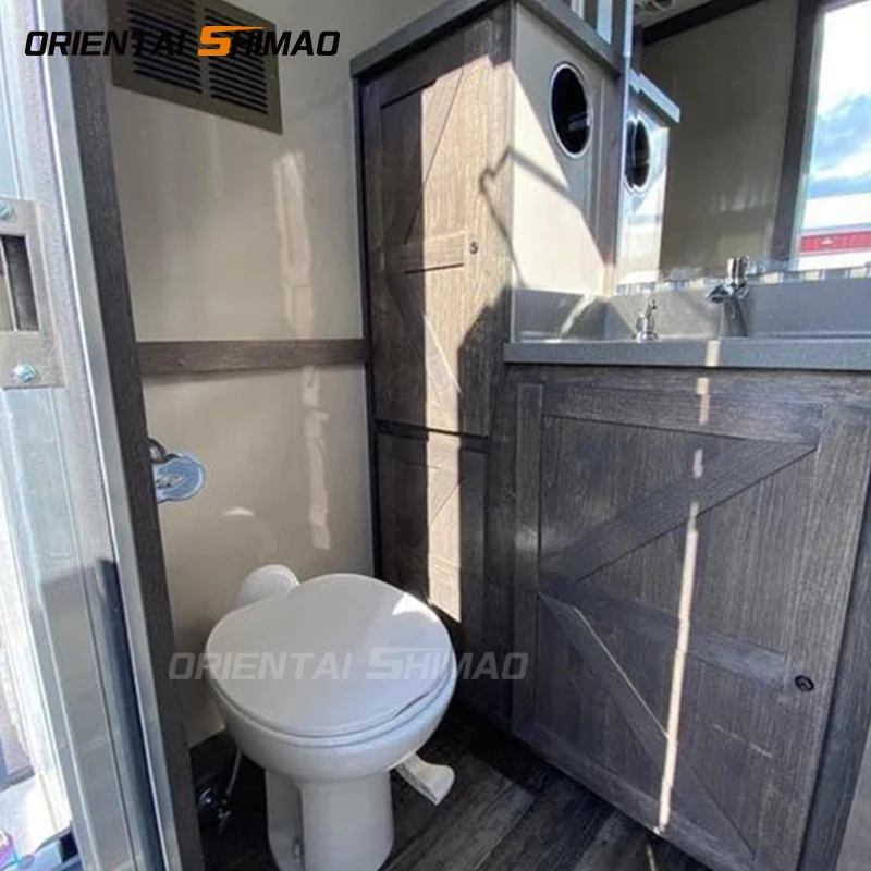 Environmental Protection Outdoor Scenic Spot Portable Toilet Integrated Public Container Mobile Shower for Camping