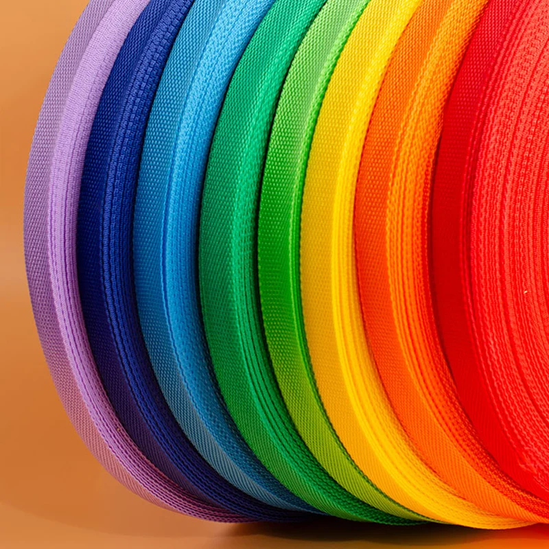 Eco-friendly 20/25/32/38/50mm Herringbone Webbing Polyester Ribbon Backpack Belt Strapping Polypropylene Webbing
