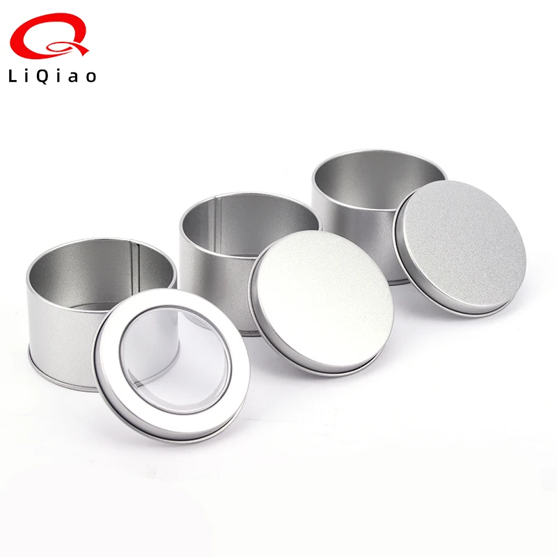 Wholesale Tea Packaging Gold Tin Can Gift 2OZ 4OZ Tinplate Round Tin Box Candy Candle Metal Can