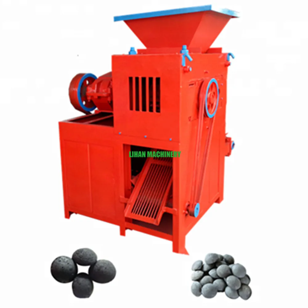 Small scale bio coal ash bricket charcoal powder carbon black briquette making press manufacturing machine production line