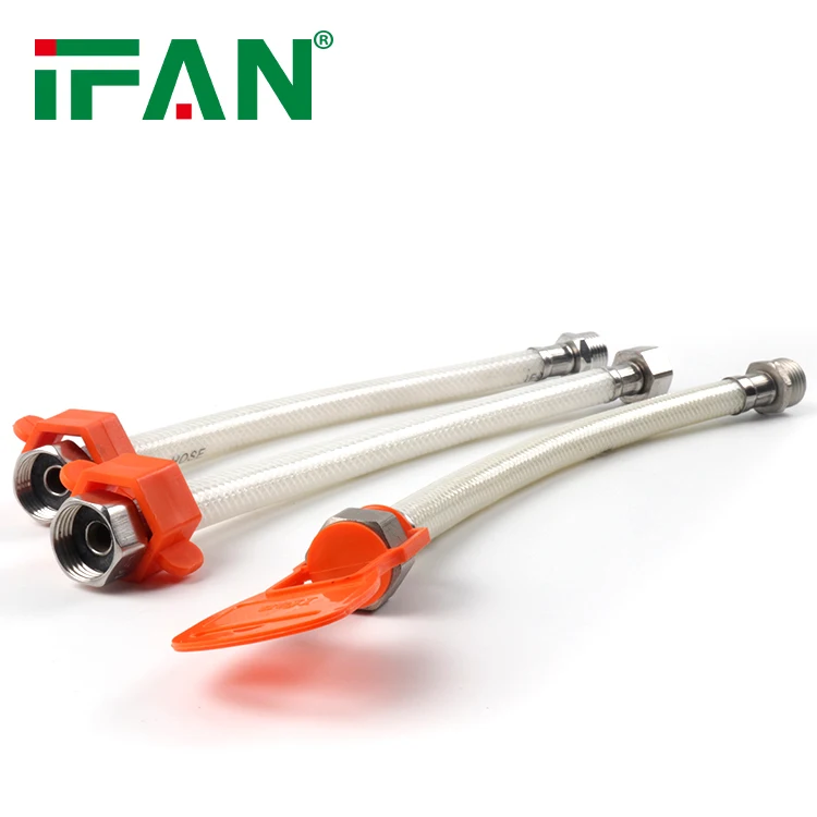 IFAN Brass Core Cap Nylon Braided Hose Flexible Hose Water Nylon Flexible Hose