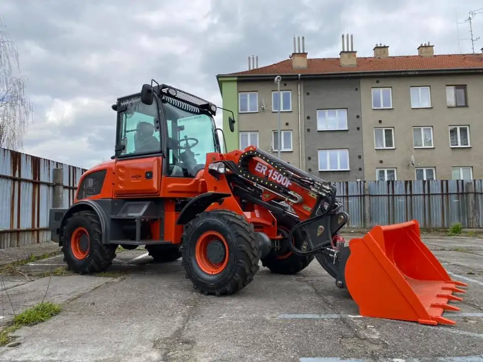 EVERUN CE ER1500F 1 5-тонная строительная техника микро-дизельный передний шарнирный Телескопический Мини-колесный погрузчик