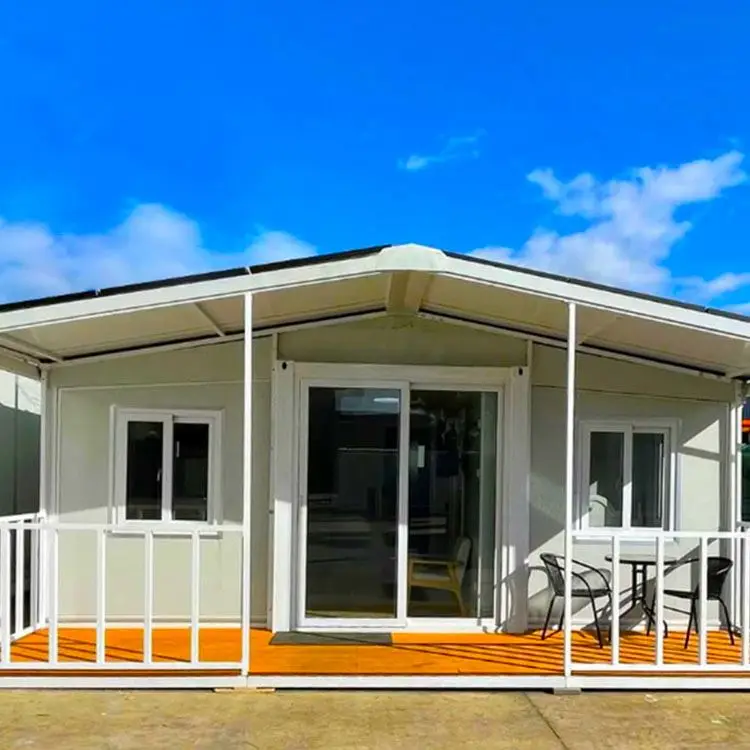 China Galvanized Steel Frame Expandable Container House Prefab 2 Bedroom Modular Luxury Expandable Container House