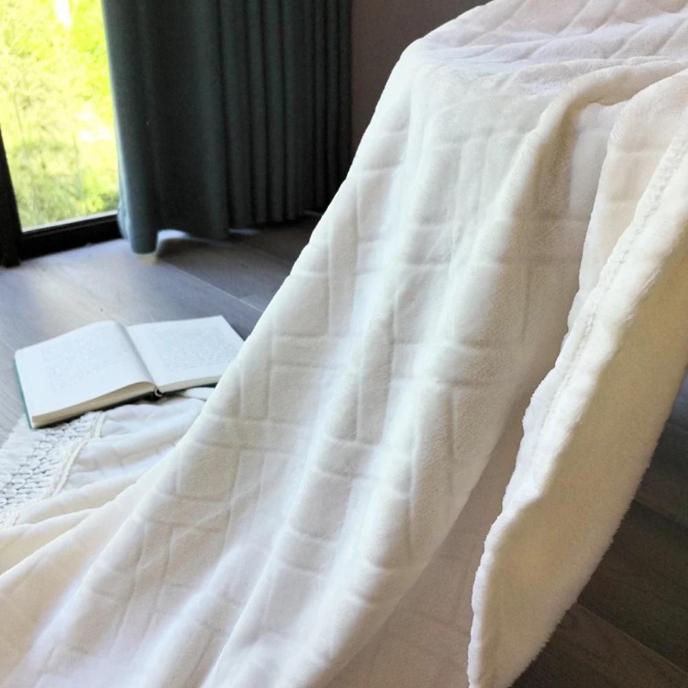 Soft Lightweight Decorative Bed Throw Blankets Jacquard Textured Boho Summer Throw Blanket with Tassels for Bed