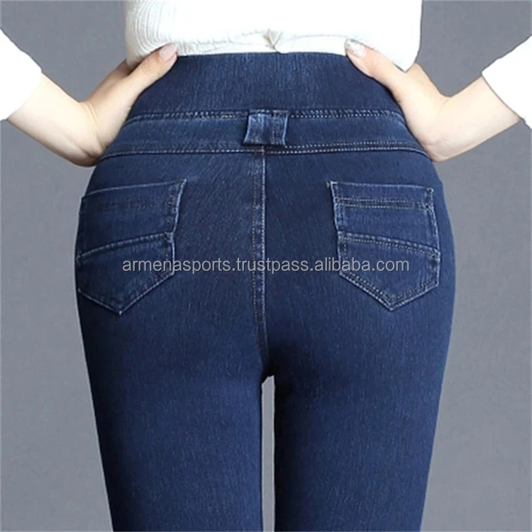
Pro Quality Best Material Simple design Women Denim Pants 