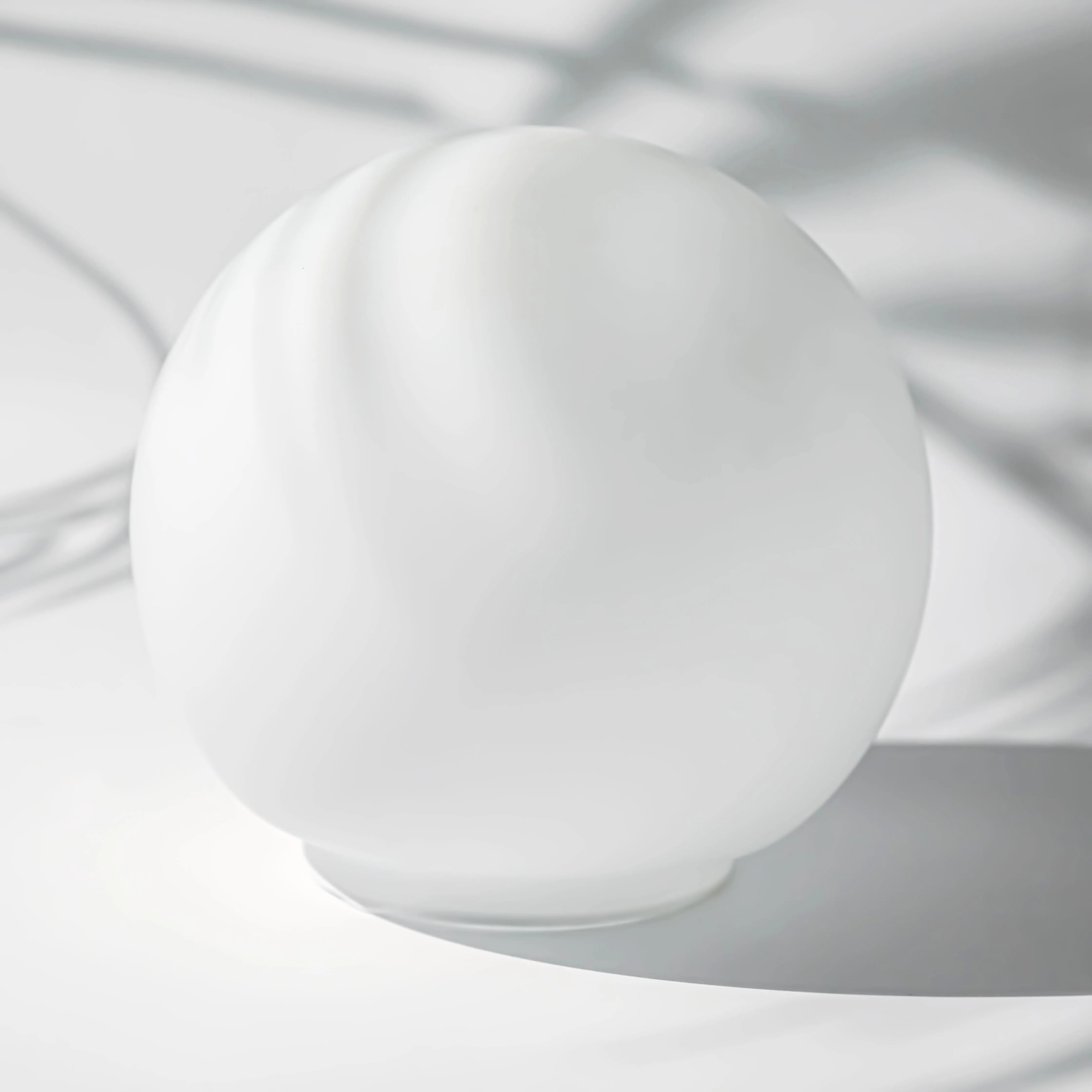 Hot Selling European Style opal White Glass Lamp Shade Replacement Bathroom Single Globe Pendant shade