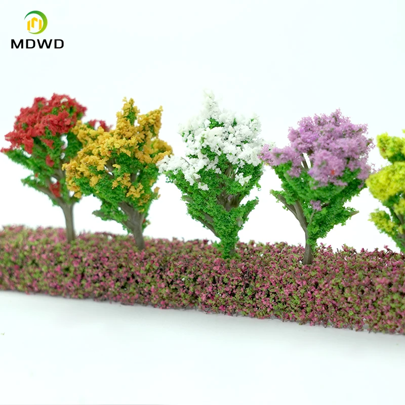 3.8CM Model Train Railway O HO TT N Scale Forest Model Plastic Miniature Trees Green Artificial