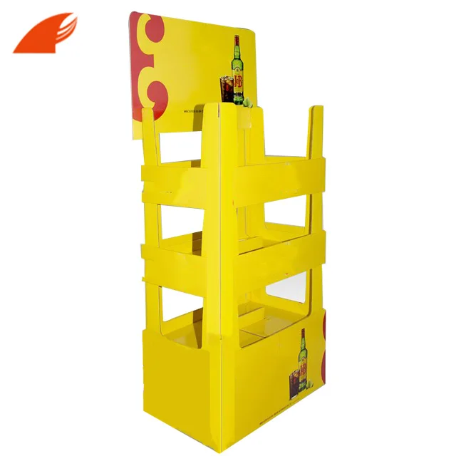 Top 10 Corrugated Assemble Retail Cardboard Display Rack Energy Drink Cardboard Display