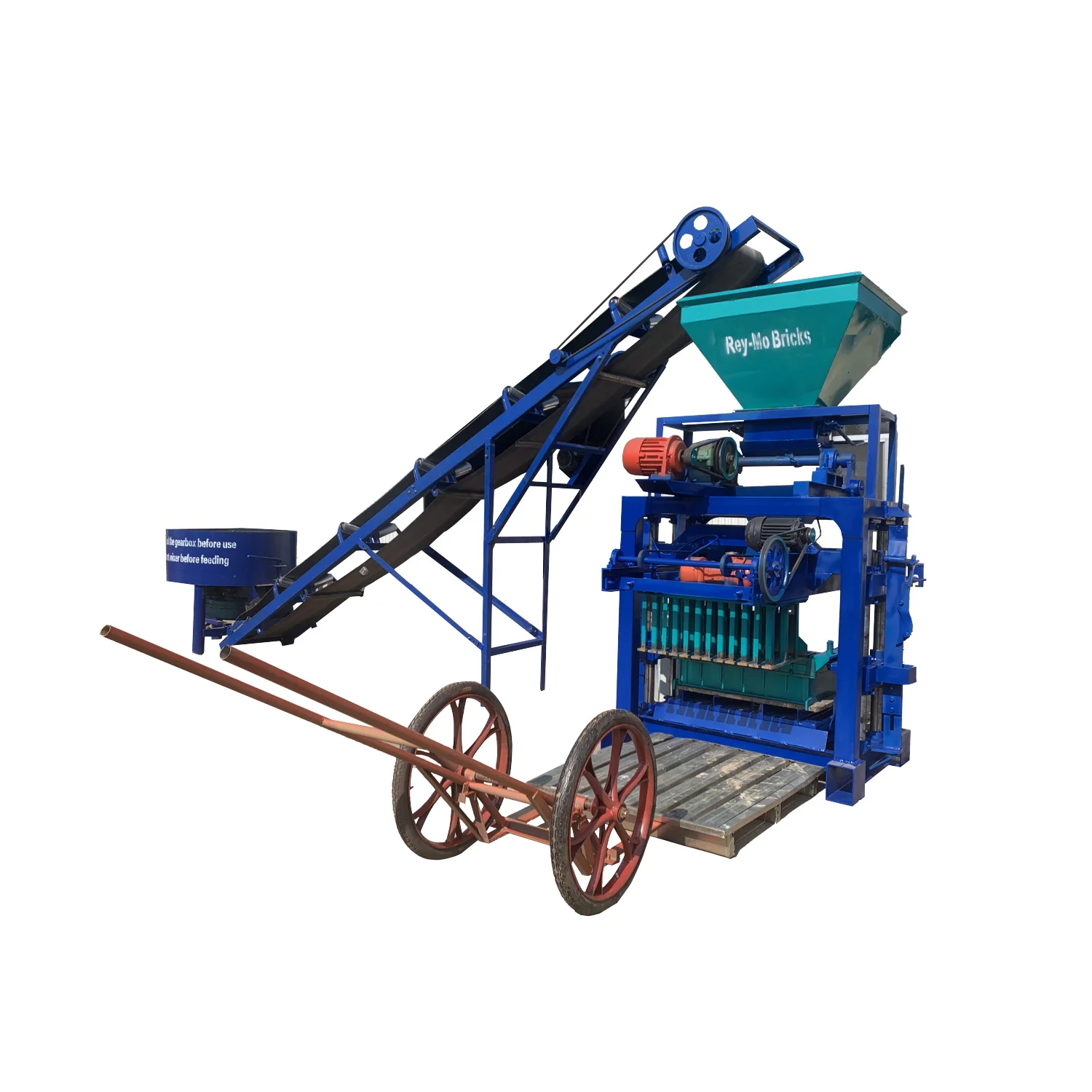 Aiwei small factory business idea making building material QT40-1 Semi-Automatic Block Making Machine for sale