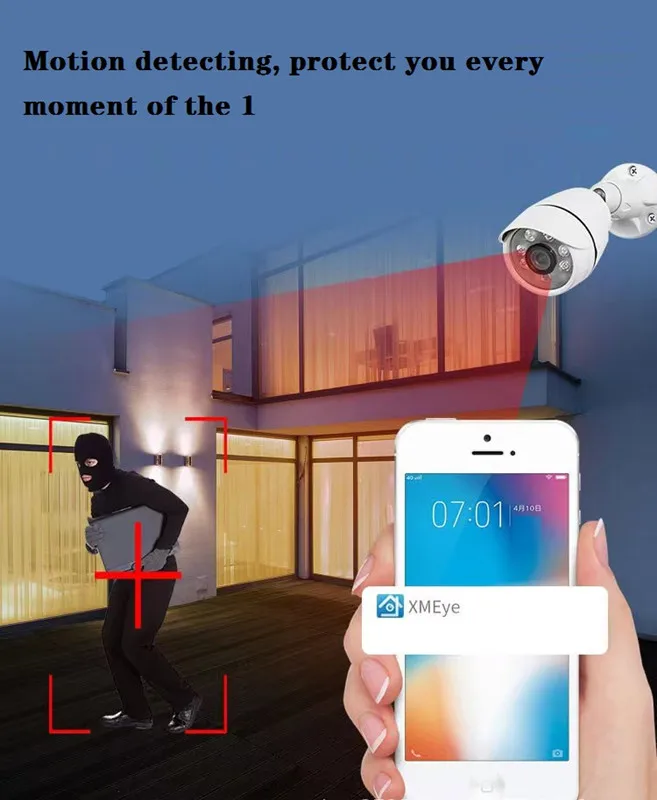 CCTV 4 Camera System contains 500GB hard drive Kit metal case waterproof HD 4K CCTV camera and Dvr kit