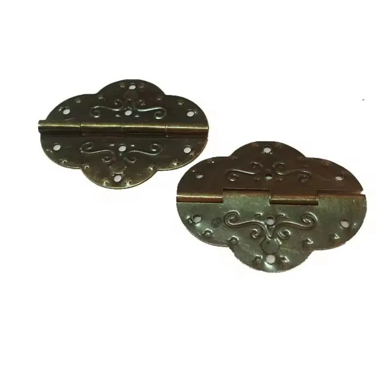 Custom Small Rectangular Black 304 Hinged Lid Cigarette/Gift/Candy/Mint Packaging Furniture Hinges