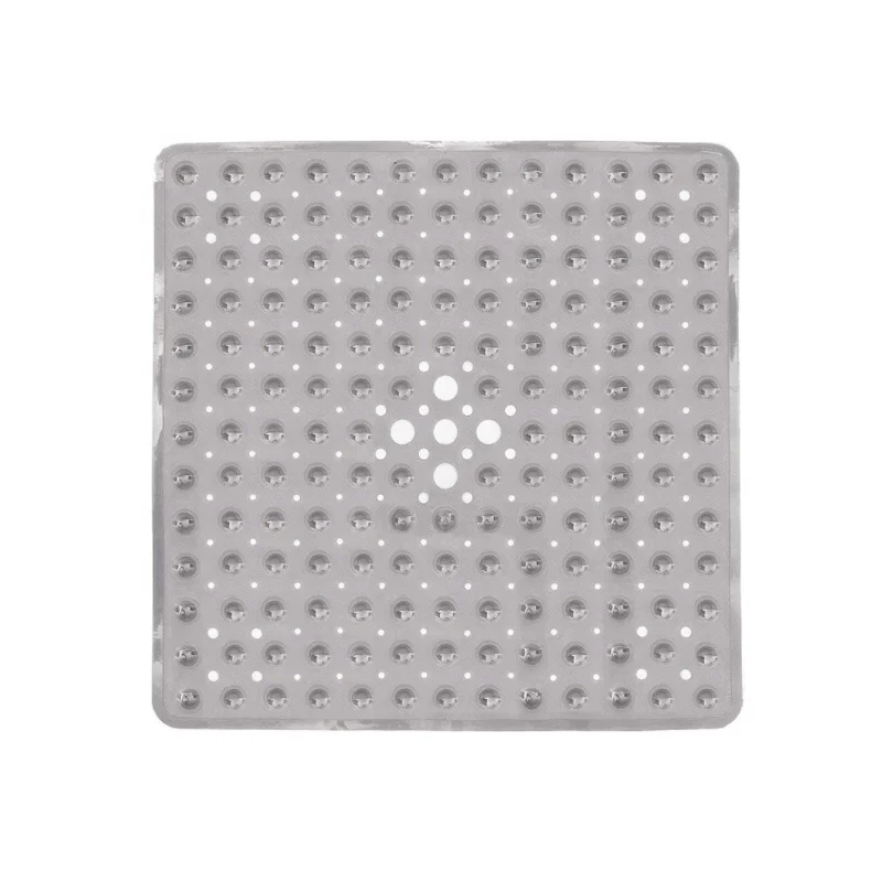 European trendy design Amazon safety PVC non slip bubble bath mat anti skid bathtub kids shower mat with drain hole suction cups