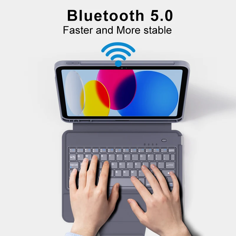 Беспроводная клавиатура YiLing Case с трекпадом Bt Type C магнитная Волшебная для Apple Ipad Pro 10 9