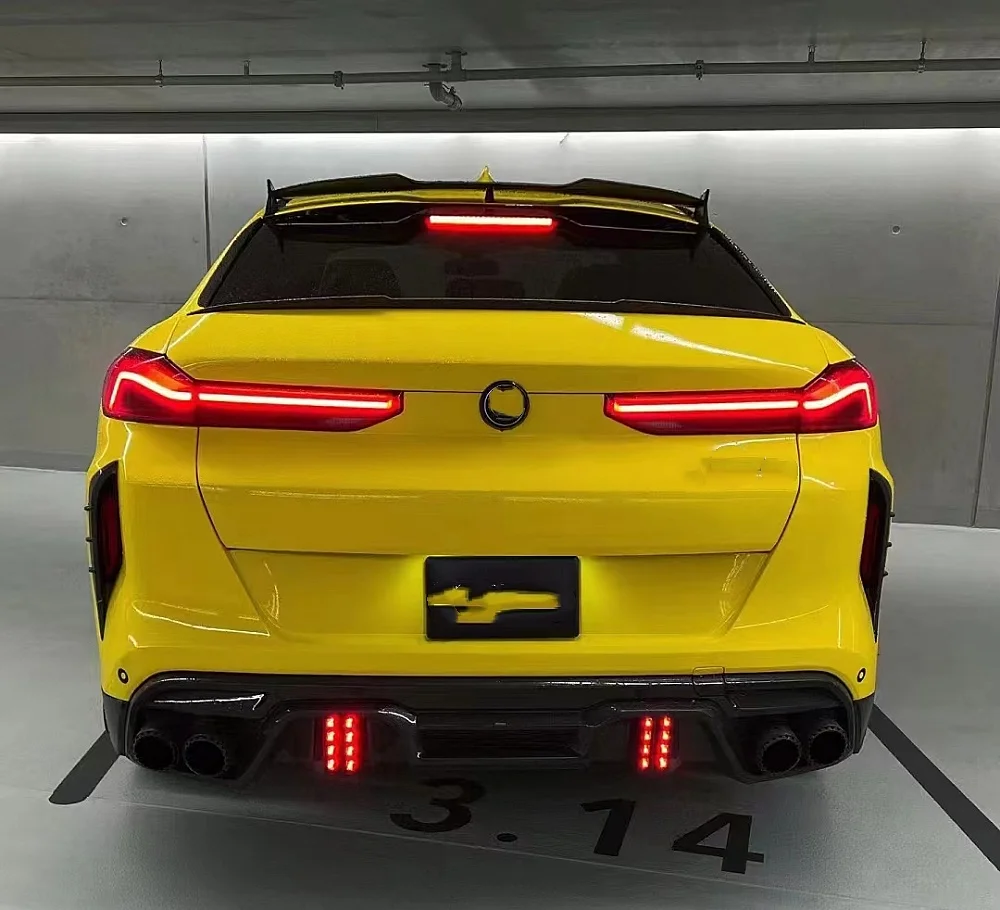 Suitable for BMW X6 G06 X6M F96 rear windshield spoiler carbon fiber roof spoiler body kit